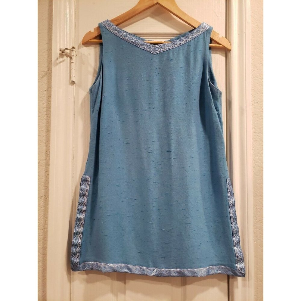 Vintage Blue  Tunic Women's Size 6 By Quadra